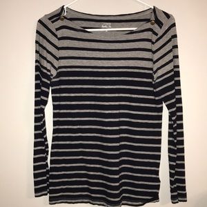 Gray and Navy J. Crew Painter Tee